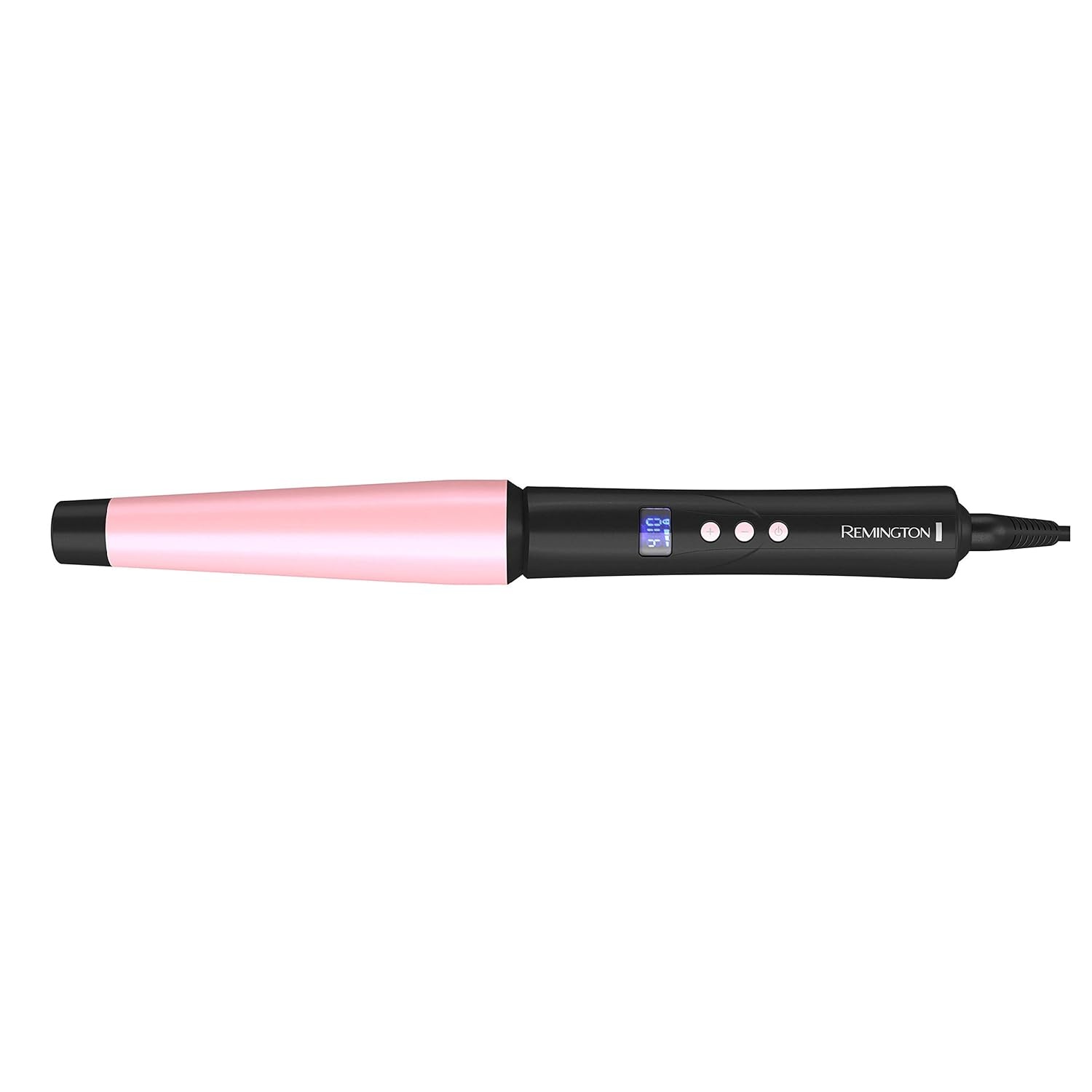 imageRemington CI9538 Pro 115 Pearl Ceramic Conical Curling Wand Digital Controls 10 Heat Settings BlackPink