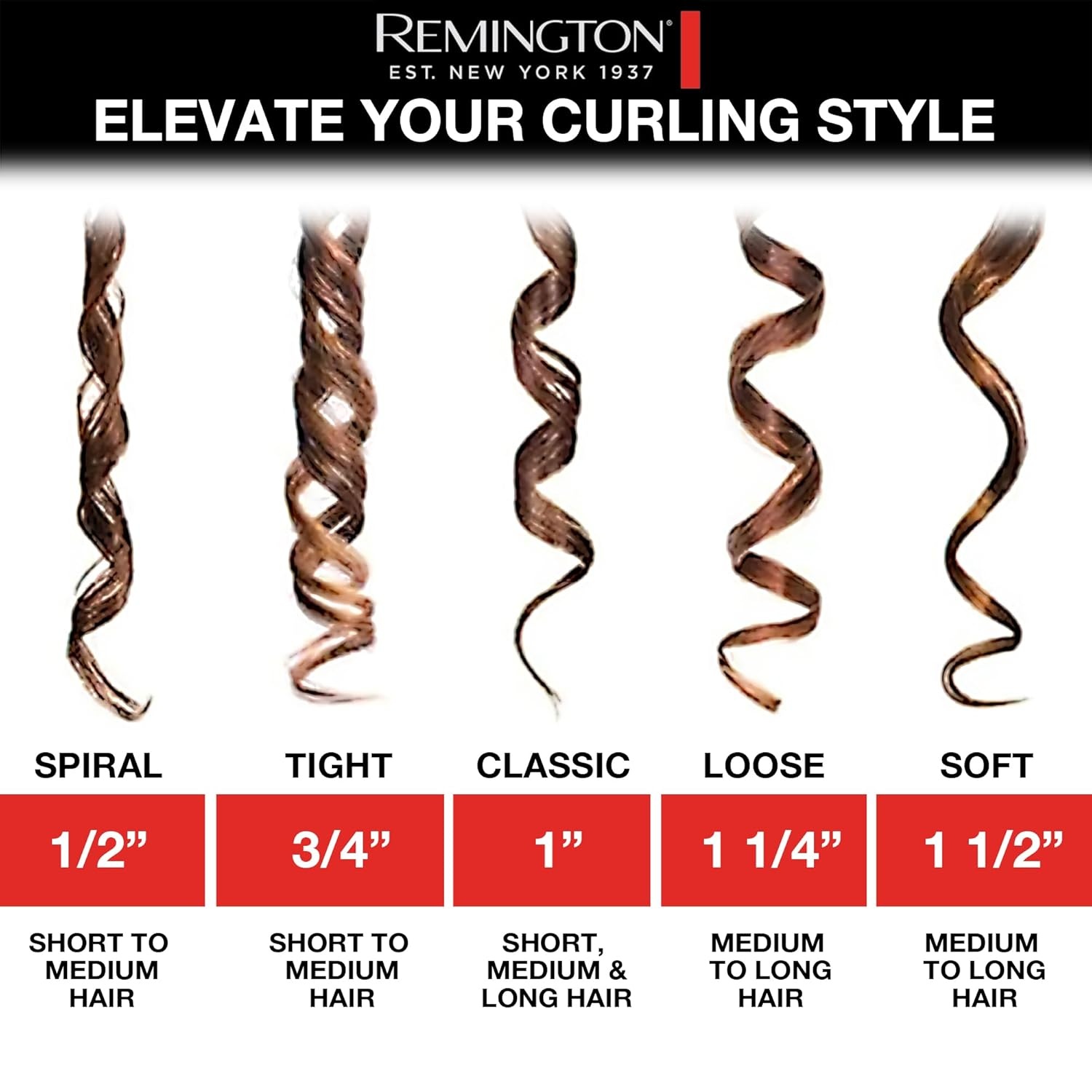 imageRemington Style Therapy 1 Curling Iron Lasting Curls1 inch