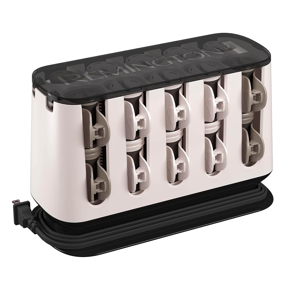 imageRemington Shine Therapy Argan Oil amp Keratin Treated Hot Rollers Set Professional Hair Curlers for Setting All Hair Lengths from Short and Medium to Long20 Count Pack of 1