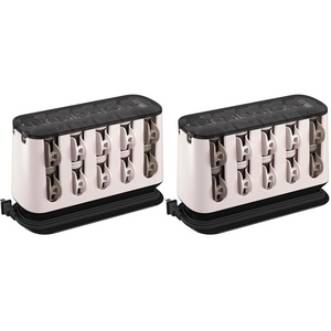 Remington Shine Therapy Argan Oil & Keratin Treated Hot Rollers Set, Professional Hair Curlers for Setting All Hair Lengths from Short and Medium to Long(20 Count (Pack of 2))