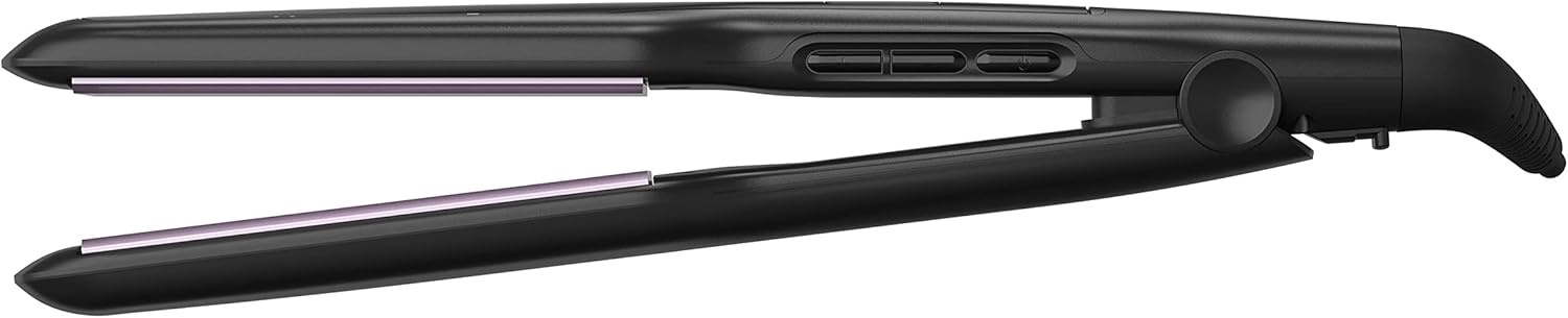 imageRemington 1 34 Flat Iron Hair Straightener with AntiStatic Technology 30Second Heat Up amp 60 Minute Auto Shutoff 30 Longer Ceramic Floating Plates Titanium Ceramic CoatingBlack