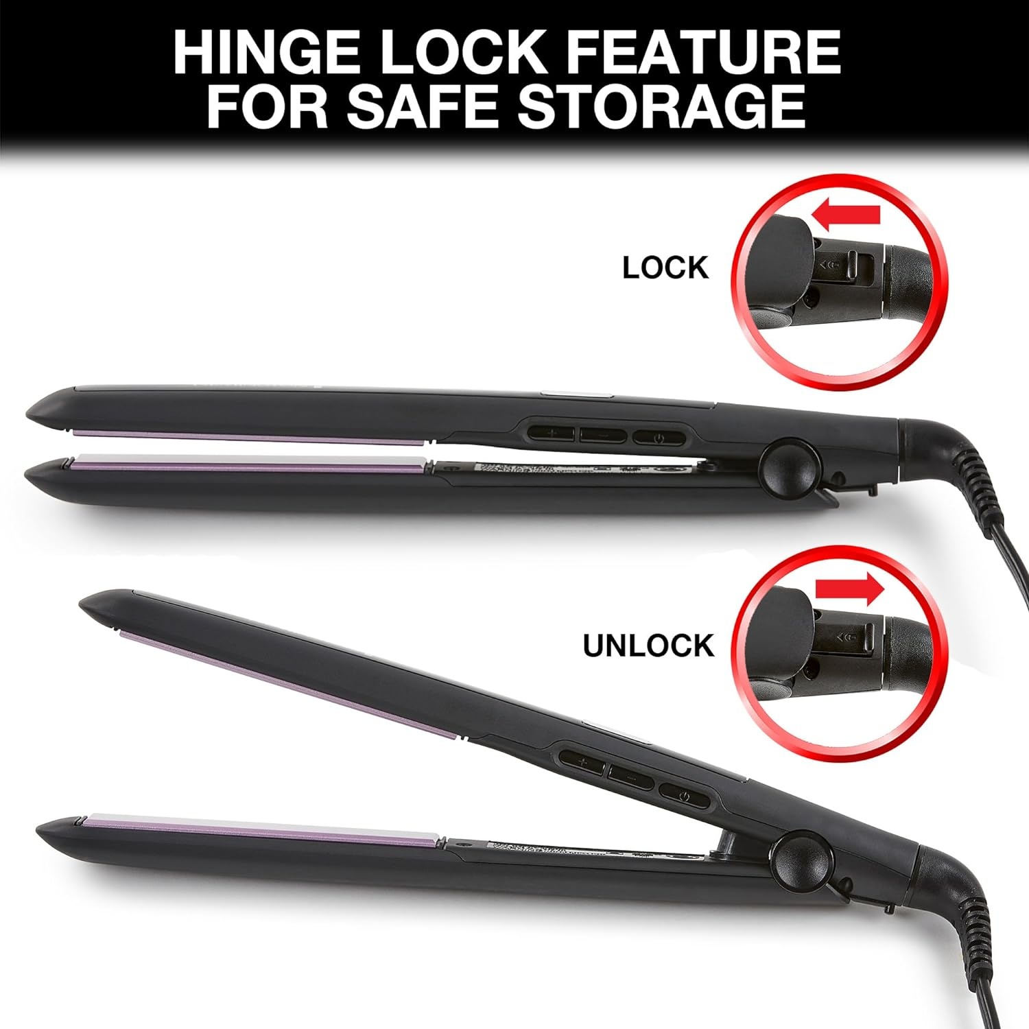 imageRemington 1 34 Flat Iron Hair Straightener with AntiStatic Technology 30Second Heat Up amp 60 Minute Auto Shutoff 30 Longer Ceramic Floating Plates Titanium Ceramic CoatingBlack
