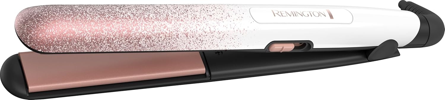 imageRemington 1 34 Flat Iron Hair Straightener with AntiStatic Technology 30Second Heat Up amp 60 Minute Auto Shutoff 30 Longer Ceramic Floating Plates Titanium Ceramic CoatingMulticolored