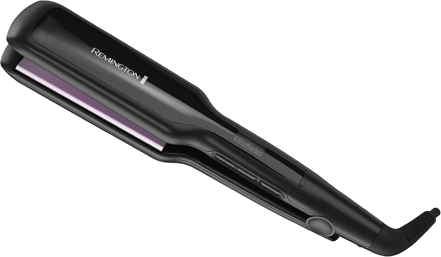 imageRemington 1 34 Flat Iron Hair Straightener with AntiStatic Technology 30Second Heat Up amp 60 Minute Auto Shutoff 30 Longer Ceramic Floating Plates Titanium Ceramic CoatingBlack