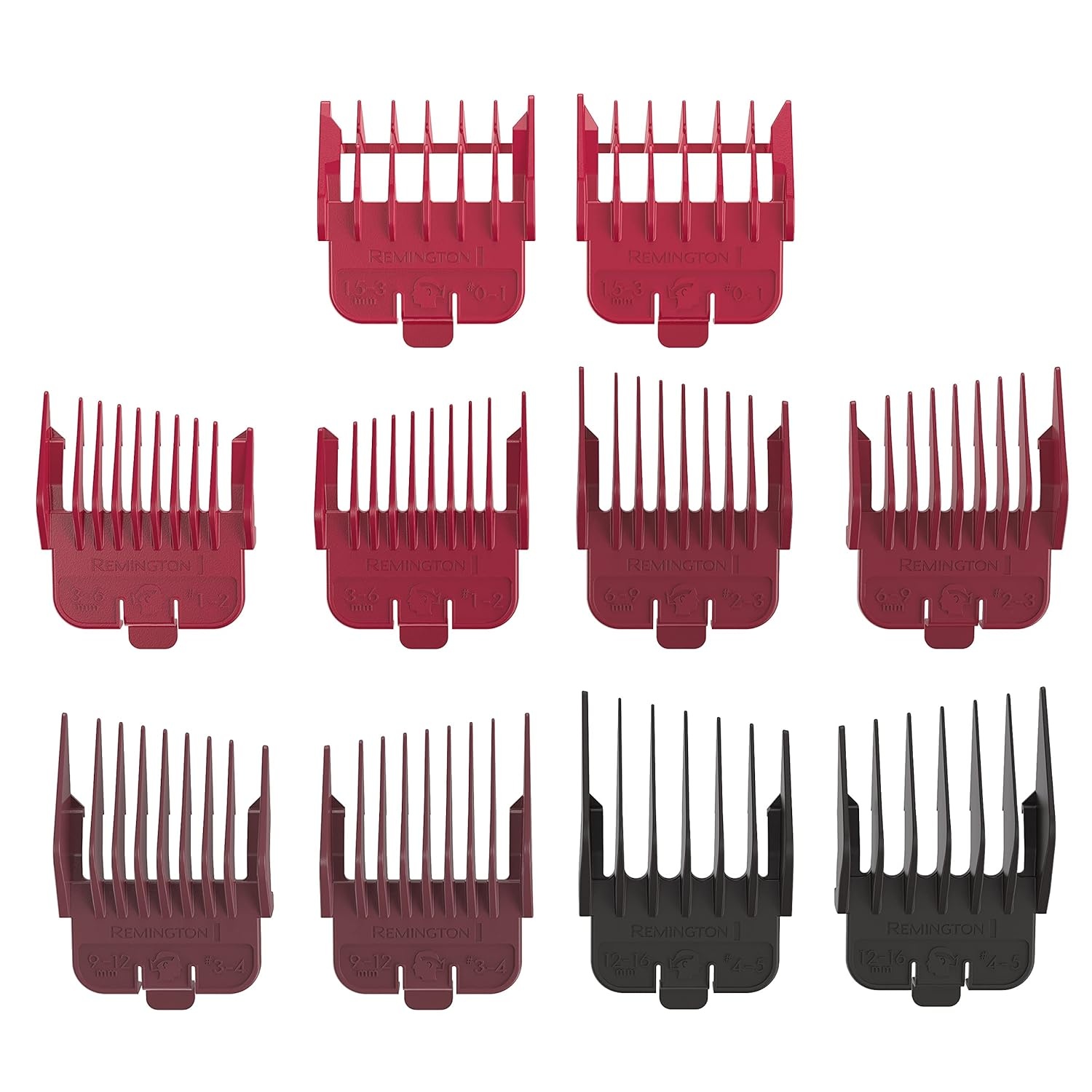 imageRemington Easy Fade Haircut Kit Hair Clippers for Men Tapered and Standard Fixed Combs Travel Case Included BlackBlack