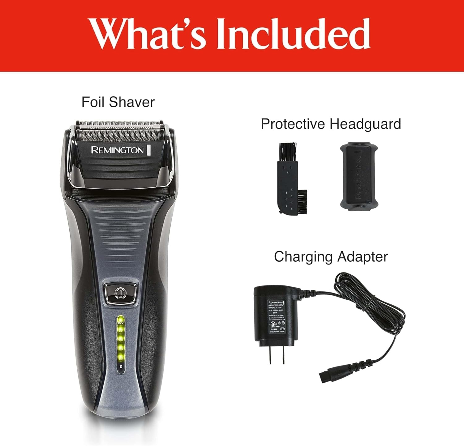 imageRemington F5 Power Series Foil Shaver Electric Razor for Men Cordless Rechargeable with Pop Up Trimmer Pivot amp FlexFoil Technology Lightweight Handheld Design Black1 Count Pack of 2