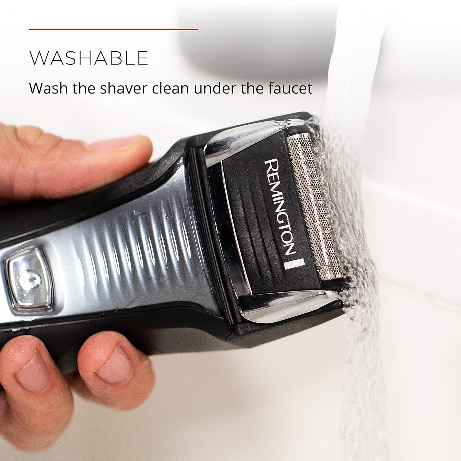 imageRemington Mens Electric Shaver Replacement Head for an exceptionally close comfortable shave Foil amp Cutters compatible with Shavers F44900 F55800 and F77800