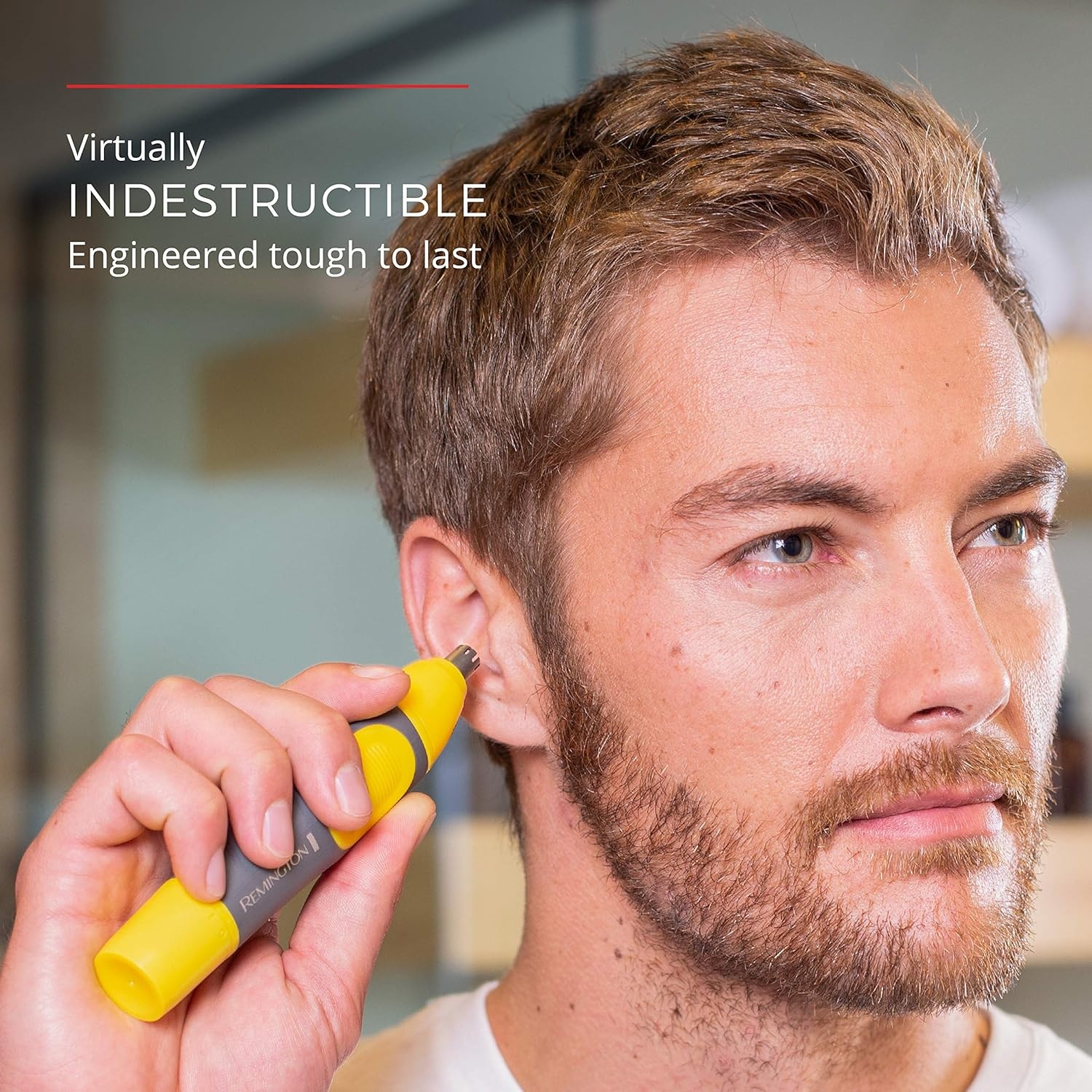 imageRemington Remington Virtually Indestructible Nose Ear amp Brow Trimmer Yellow NE38711 Count Pack of 6