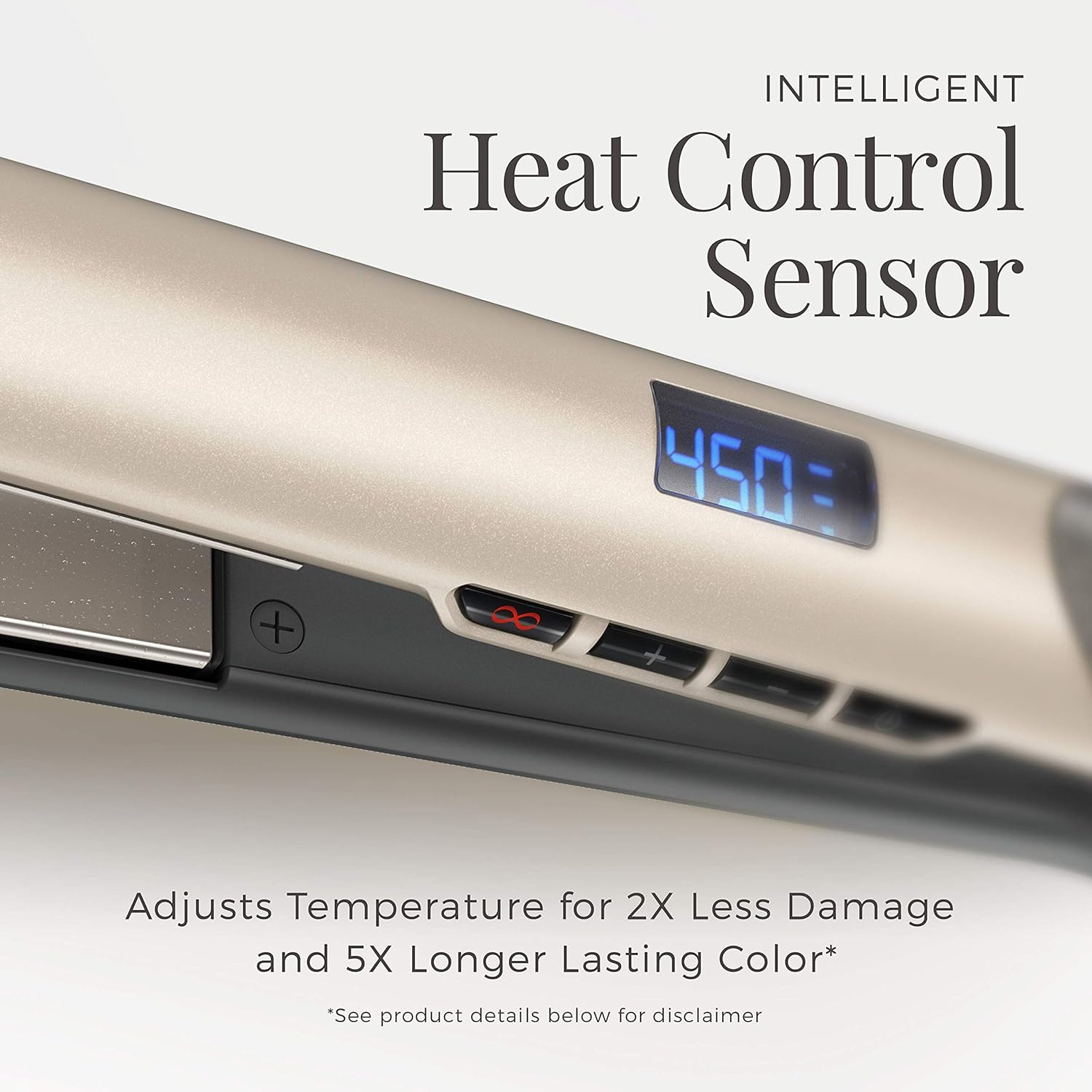 imageRemington S8A900 Pro 1 Flat Iron with Color Care Heat Control Sensing Technology and Ceramic ColorLock Coated Plates Straighten Color Treated Hair While Protecting from Damage and FadingGold