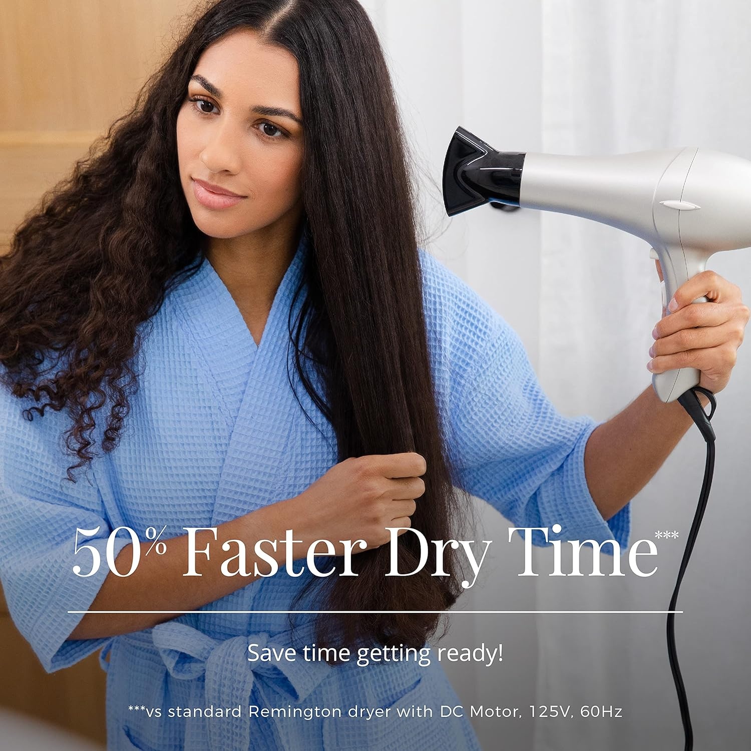 imageRemington Shine Therapy Hair Dryer with Argan Oil amp Keratin 1875W Ionic Blow Dryer for Frizz Control amp Smooth Shine Ceramic Technology Lightweight Hair Dryer with Diffuser amp ConcentratorChampagne
