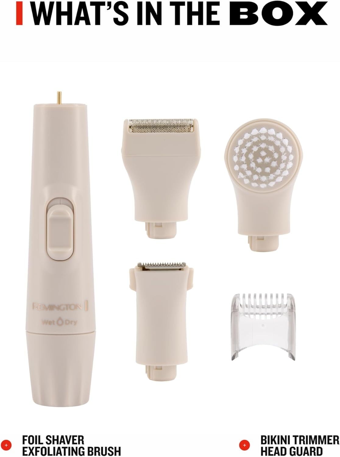 imageRemington Smooth amp Silky Body amp Bikini Kit Cordless bikini trimmer and shaver for women Waterproof for grooming in the shower WhitePinkBeige