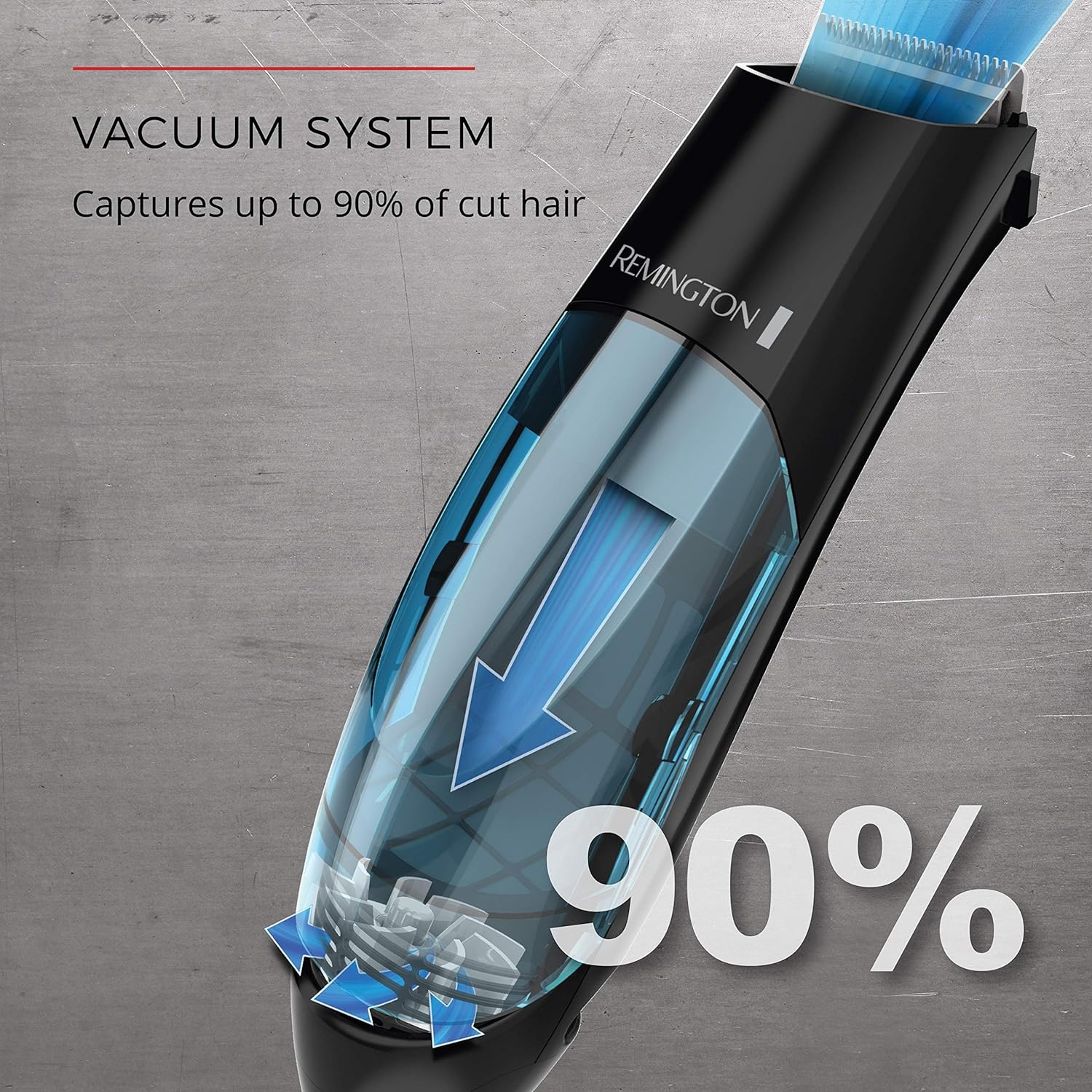 imageRemington Vacuum Hair Clippers for Men MessFree Haircut amp Beard Trimmer Kit with Hair Collection Chamber Dual Motor Power 18Piece Grooming Set18 Piece Set Pack of 2