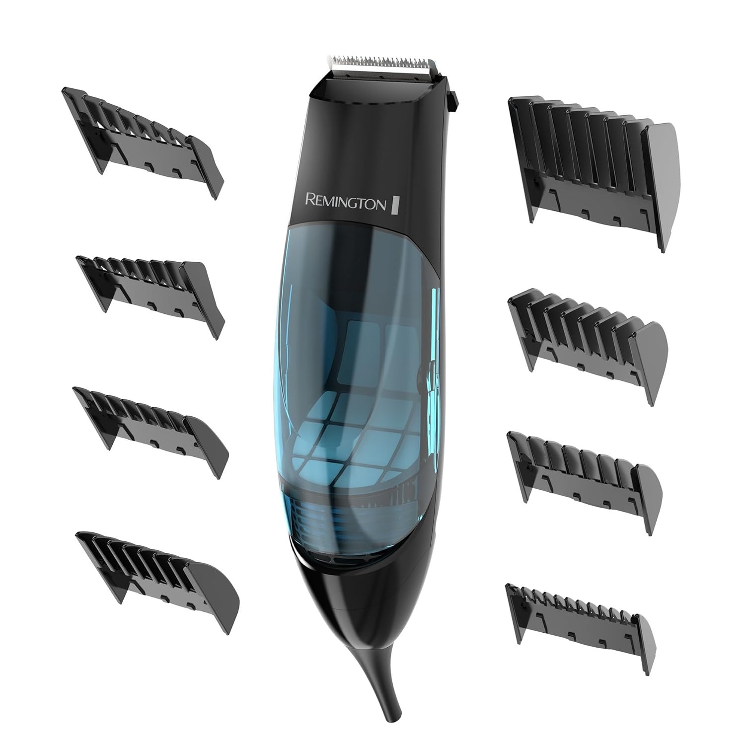 imageRemington Vacuum Hair Clippers for Men MessFree Haircut amp Beard Trimmer Kit with Hair Collection Chamber Dual Motor Power 18Piece Grooming Set18 Piece Set Pack of 2