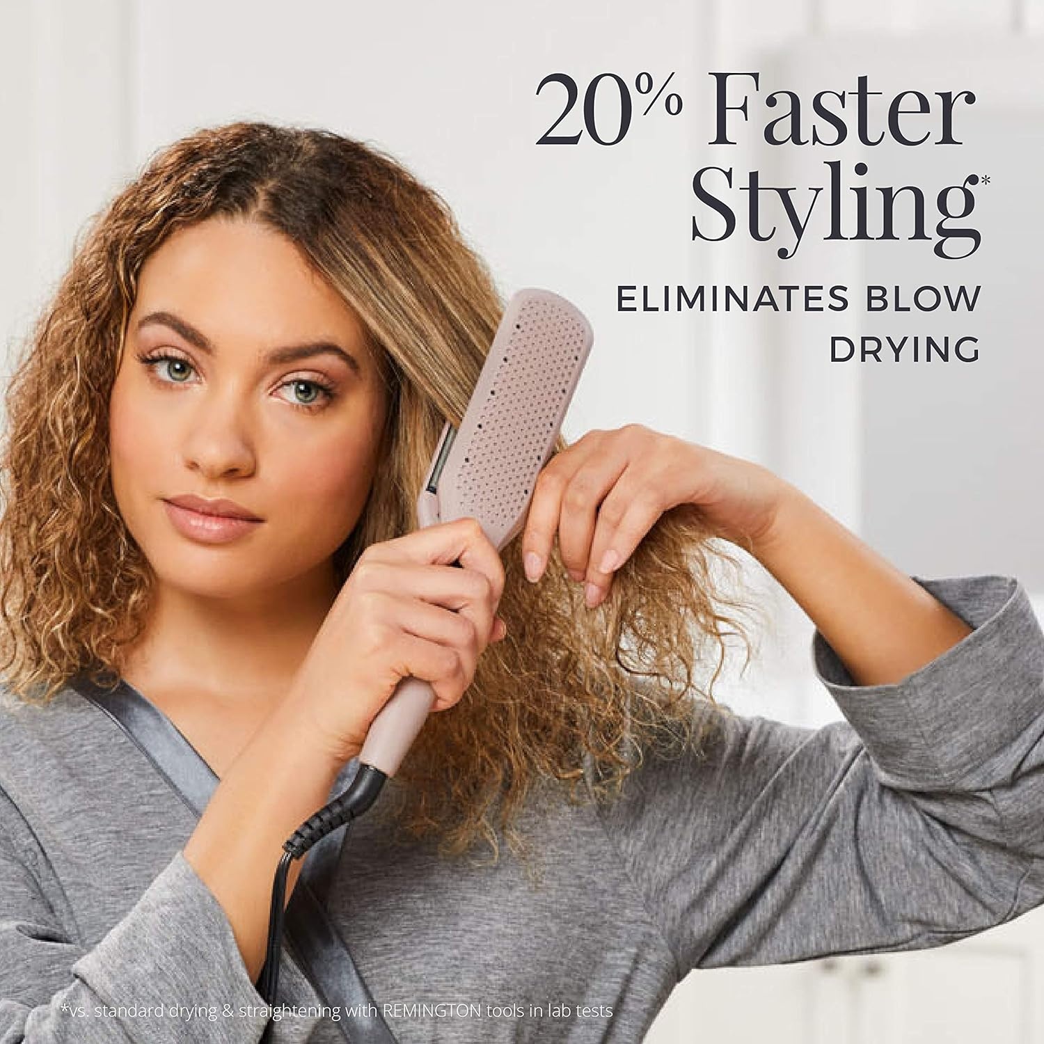 imageRemington Wet2Straight Hair Straightener Flat Iron 450F Salon High Heat 1 34 Inch plates Mauve1 34 Inch