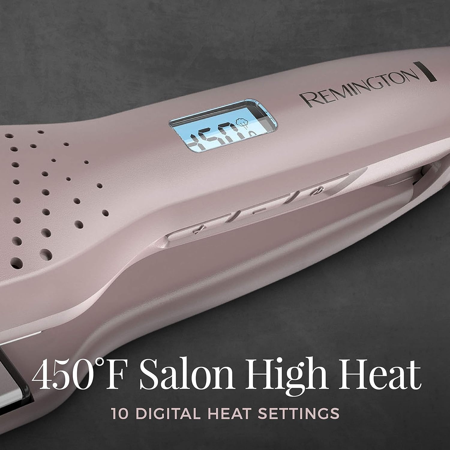 imageRemington Wet2Straight Hair Straightener Flat Iron 450F Salon High Heat 1 34 Inch plates Mauve1 34 Inch Pack of 2