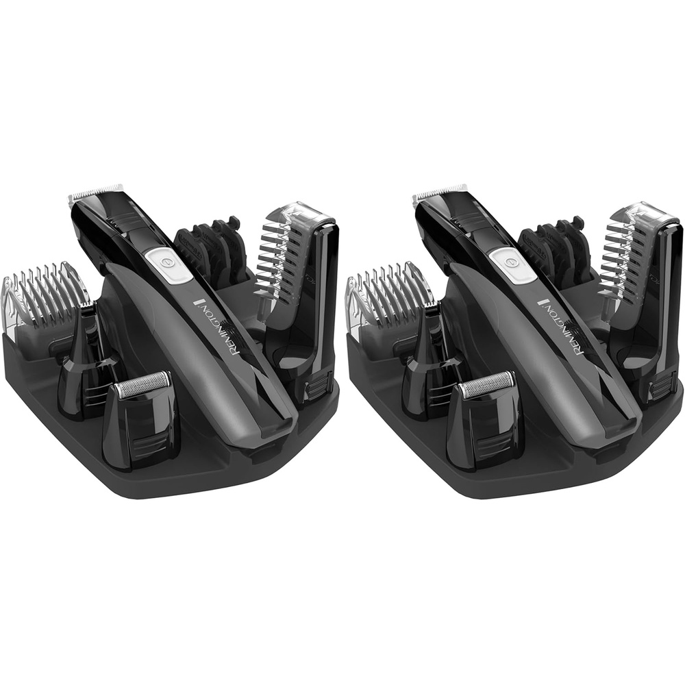 imageRemington Head to Toe Advanced Rechargeable Powered Body Groomer Kit Beard Trimmer 10 Pieces 63 Inch Black10 Piece Set Pack of 2