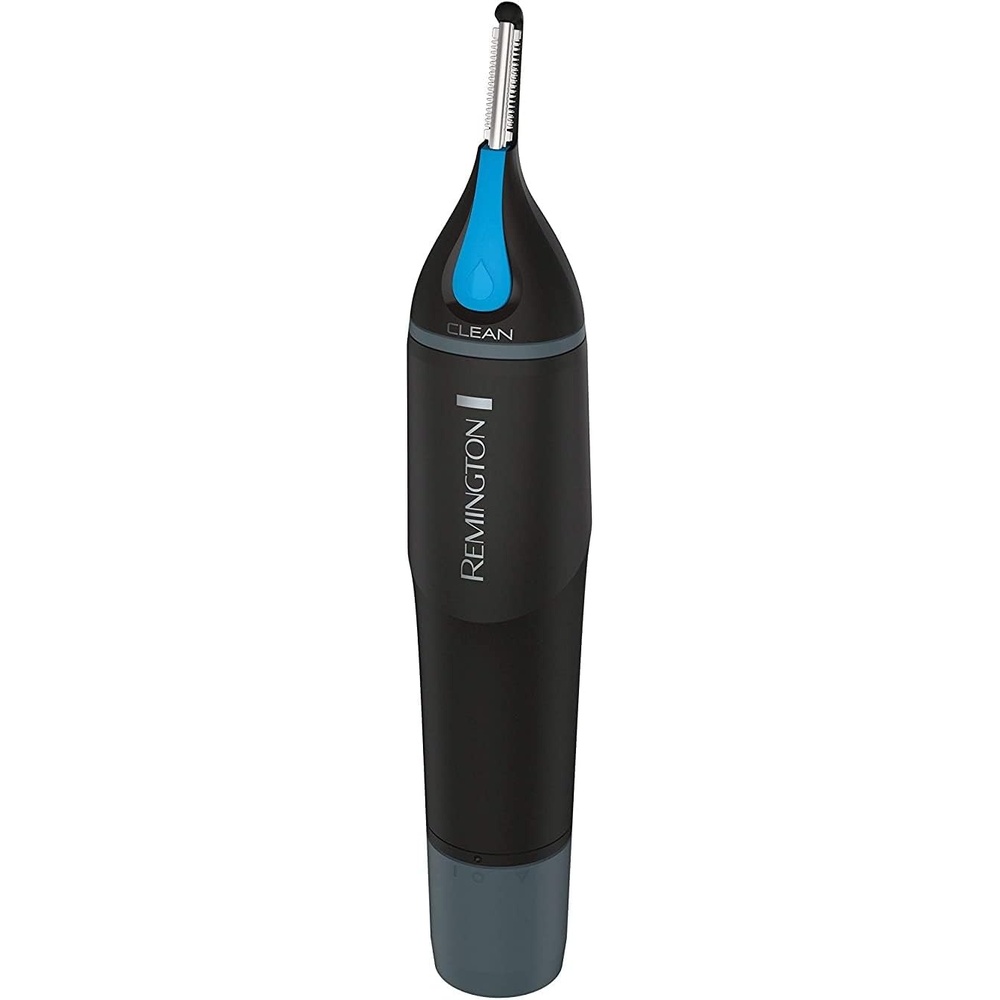 imageRemington Nose Ear amp Eyebrow Trimmer  Dual Edge Precision Blades CLEANBoost EasyClean System Waterproof WetDry Groomer Rotary  Detail Heads Eyebrow Comb IncludedBlack