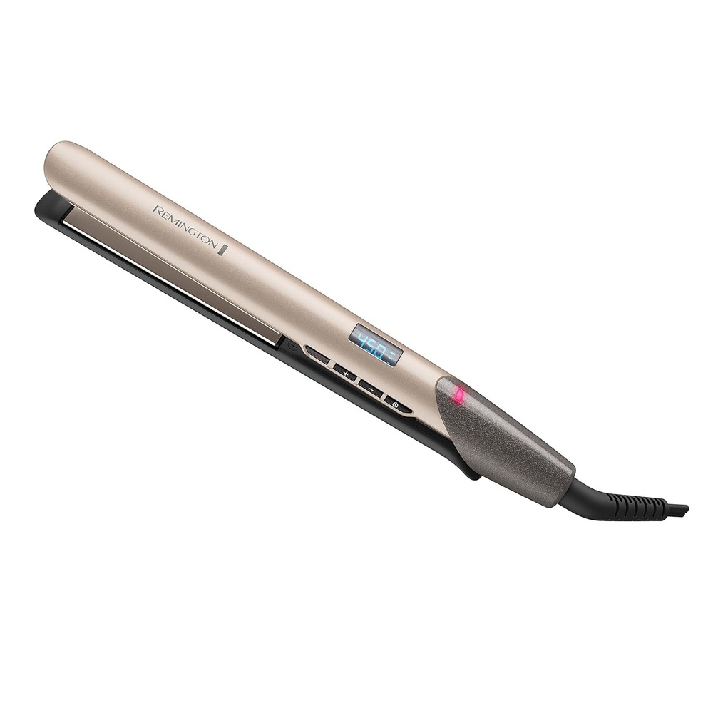 imageRemington S8A900 Pro 1 Flat Iron with Color Care Heat Control Sensing Technology and Ceramic ColorLock Coated Plates Straighten Color Treated Hair While Protecting from Damage and FadingGold