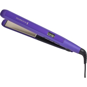 Remington 1 3/4″ Flat Iron, Hair Straightener with Anti-Static Technology, 30-Second Heat Up & 60 Minute Auto Shut-off, 30% Longer Ceramic Floating Plates, Titanium + Ceramic Coating(Purple)