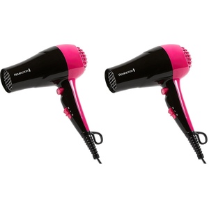 Remington Compact Styler – Small & Portable Hair Dryer – Ceramic Blow Dryer with 2 Heat/Speed Settings & Cool Shot Button for Smooth Finish – Travel Size Lightweight Handheld Dryer, 1875W(1 Count (Pack of 2))