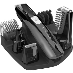 Remington Head to Toe Advanced Rechargeable Powered Body Groomer Kit, Beard Trimmer (10 Pieces), 6.3 Inch, Black(10 Piece Set)