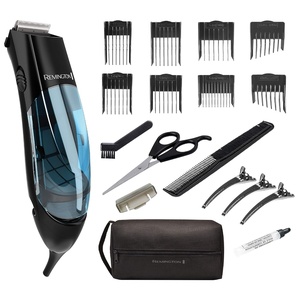 Remington Vacuum Hair Clippers for Men, Mess-Free Haircut & Beard Trimmer Kit with Hair Collection Chamber, Dual Motor Power, 18-Piece Grooming Set(18 Piece Set)