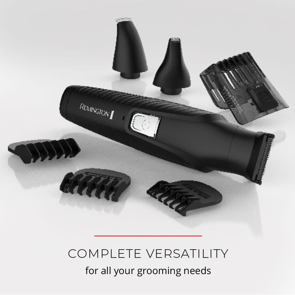 image:imageRemington AllinOne Groomer 10 Pcs Grooming Kit with 16 Length and Style Settings Up to 70 Minute Runtime for Premium Performance with Smooth Glide ComfortGraphite