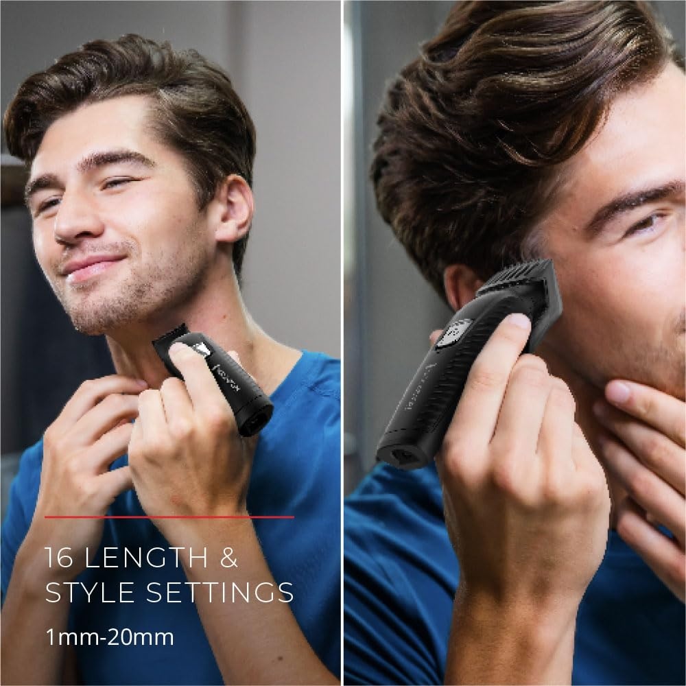 image:imageRemington AllinOne Groomer 10 Pcs Grooming Kit with 16 Length and Style Settings Up to 70 Minute Runtime for Premium Performance with Smooth Glide ComfortGraphite