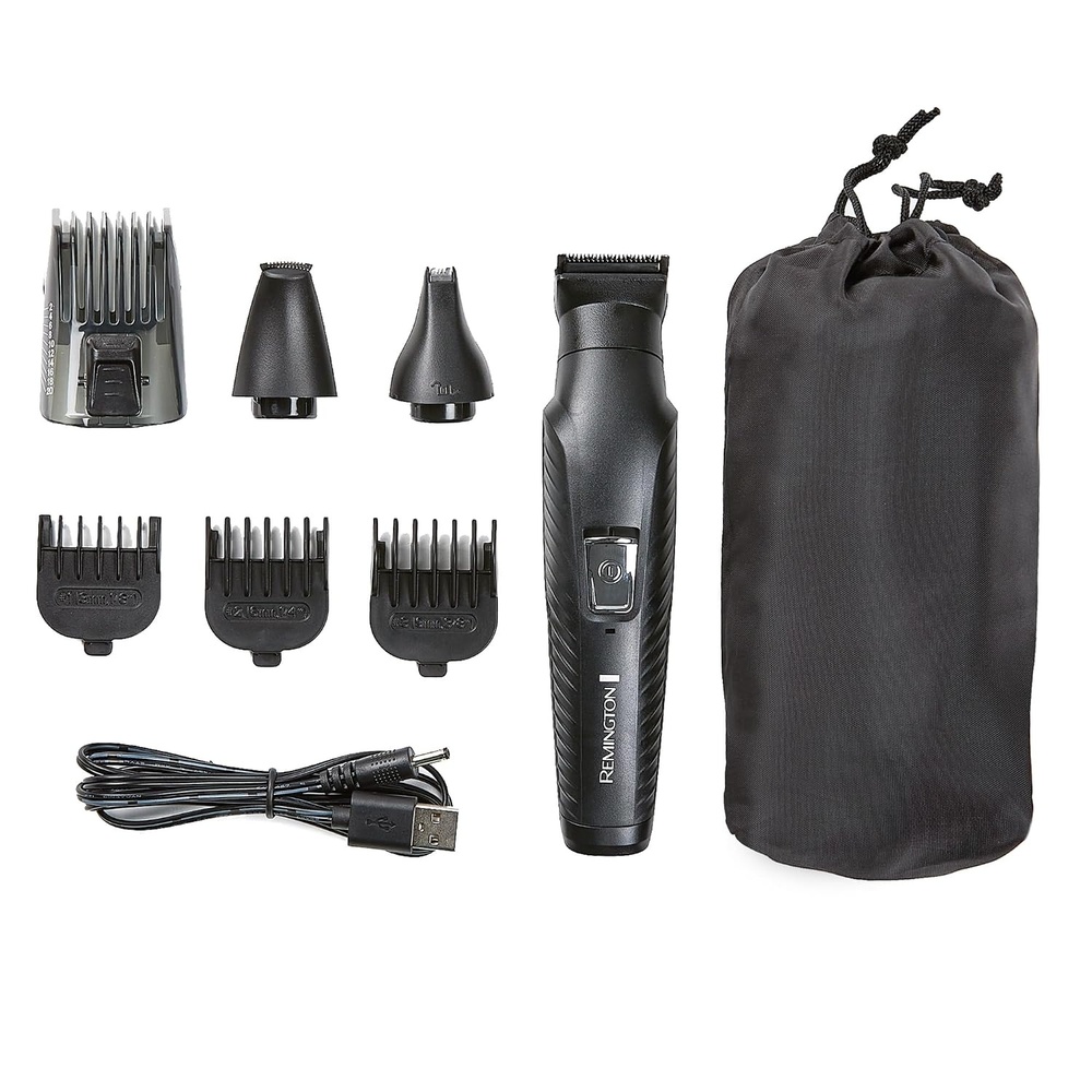 image:imageRemington AllinOne Groomer 10 Pcs Grooming Kit with 16 Length and Style Settings Up to 70 Minute Runtime for Premium Performance with Smooth Glide ComfortGraphite
