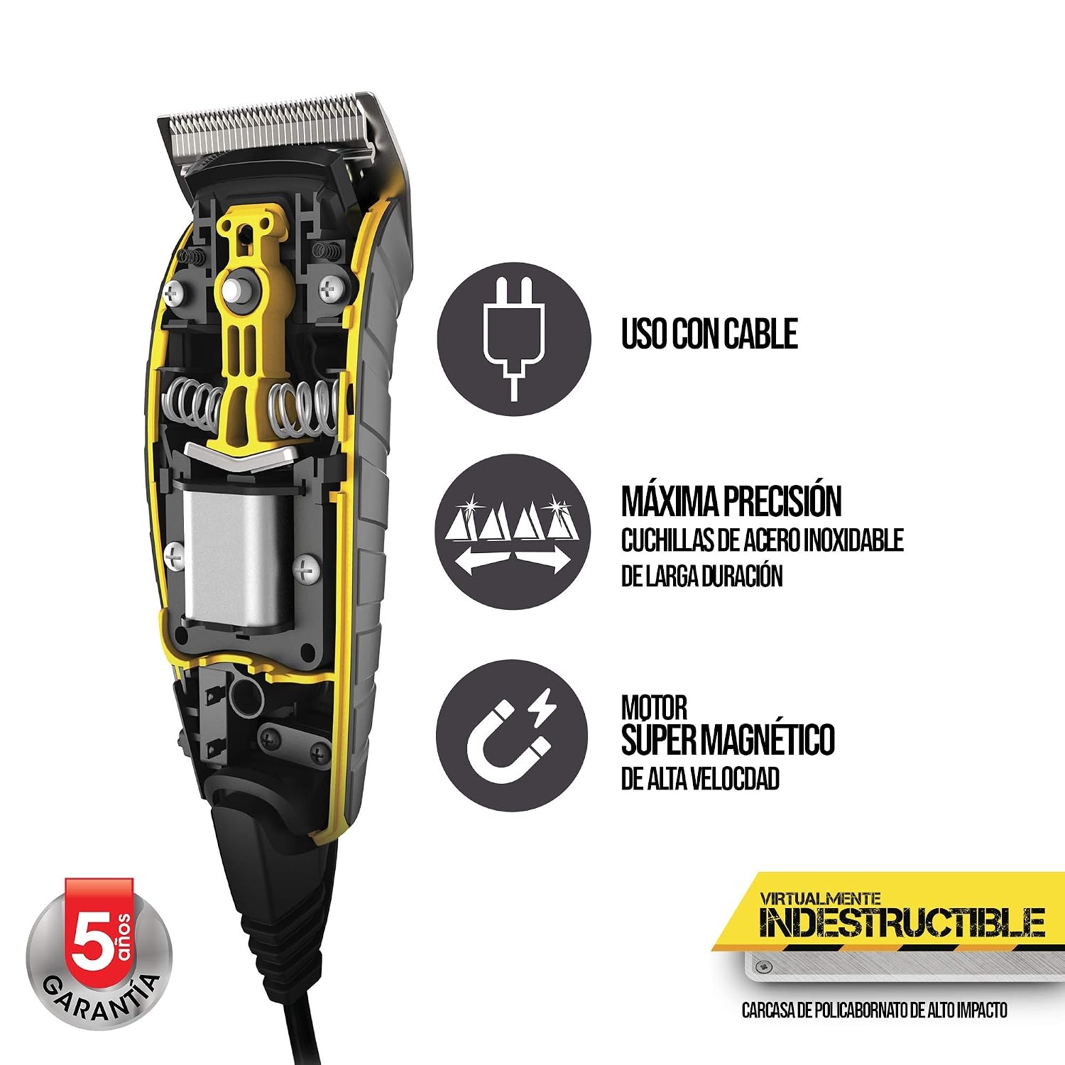 image:imageRemington HC5850 Virtually Indestructible Haircut Kit amp Beard Trimmer Hair Clippers for Men Colors Vary 15 Piece Set Pack of 1